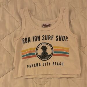 Women’s Cropped Tank Top - White